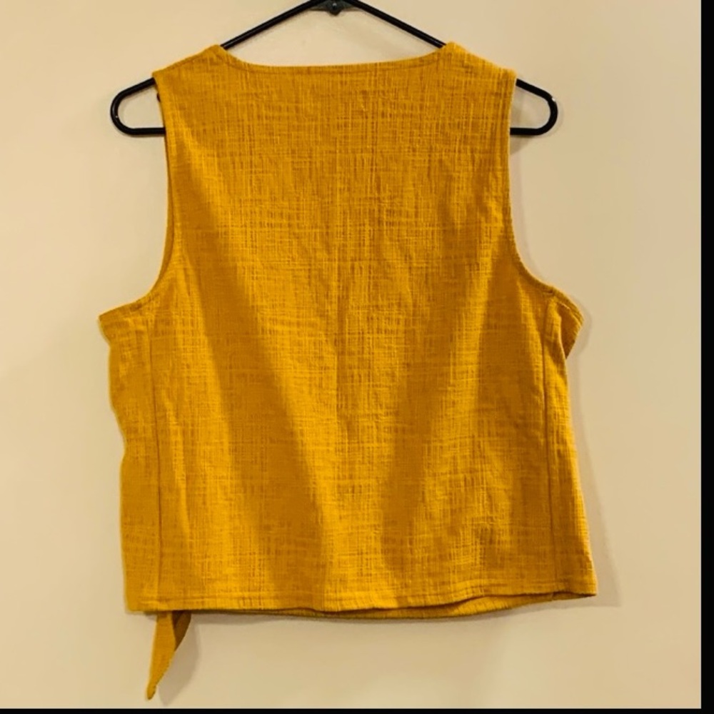 TEXTURE & THREAD by MADEWELL Wrap Tie Tank Top - Picture 7 of 10